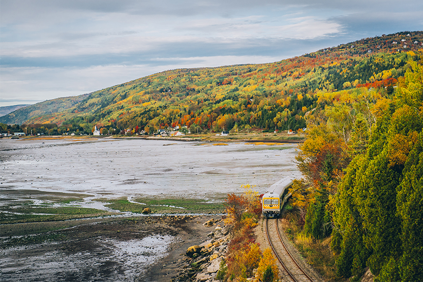 voyage touristique en train au canada